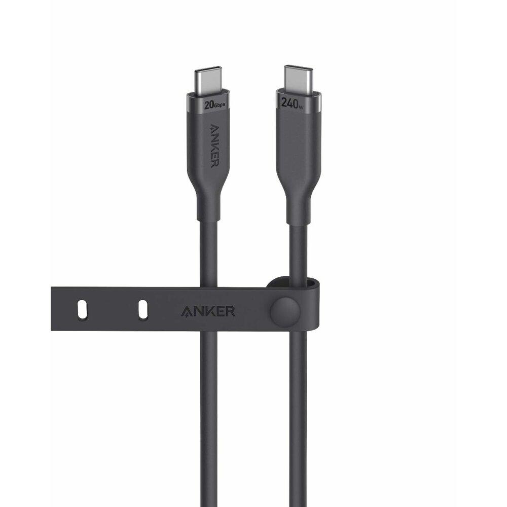 Anker USB4 USB-C to USB-C Cable 240W - USB4 кабел за устройства с USB-C порт (90 см) (черен)