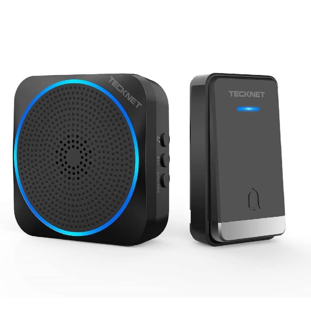 Безжичен стилен звънец за входна врата (черен) - TeckNet HDB01617BU01 Wireless Plug-In DoorBell | JAR Computers Безжичен стилен звънец за входна врата (черен) - TeckNet HDB01617BU01 Wireless Plug-In DoorBell