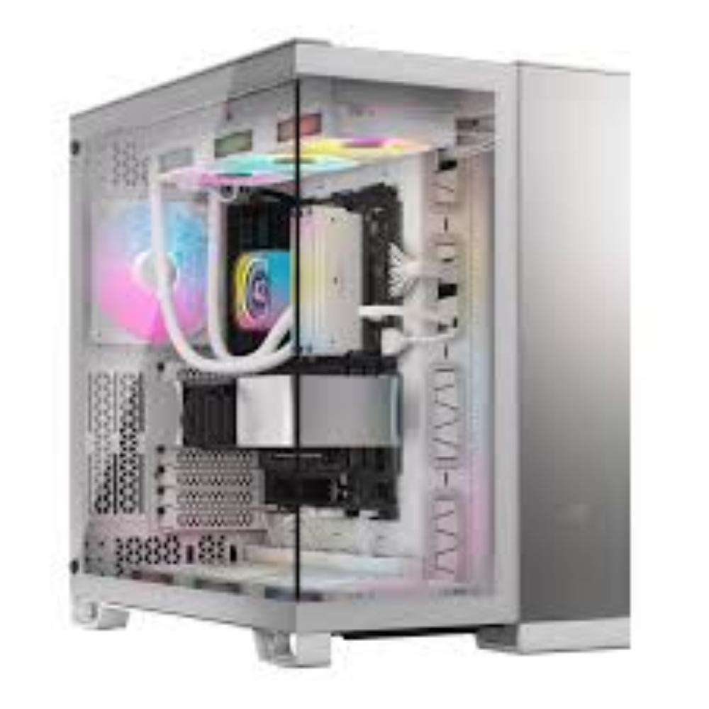 CORSAIR Case 6500X Mid-Tower Dual Chamber Tempered Glass Satin Gray Aluminum (CC-9011285-WW) (CORCC-9011285-WW)