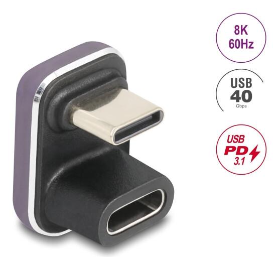 DeLOCK 60737 кабелен преобразувател мъжко/женско USB Type-C Виолетов | JAR Computers DeLOCK 60737 кабелен преобразувател мъжко/женско USB Type-C Виолетов