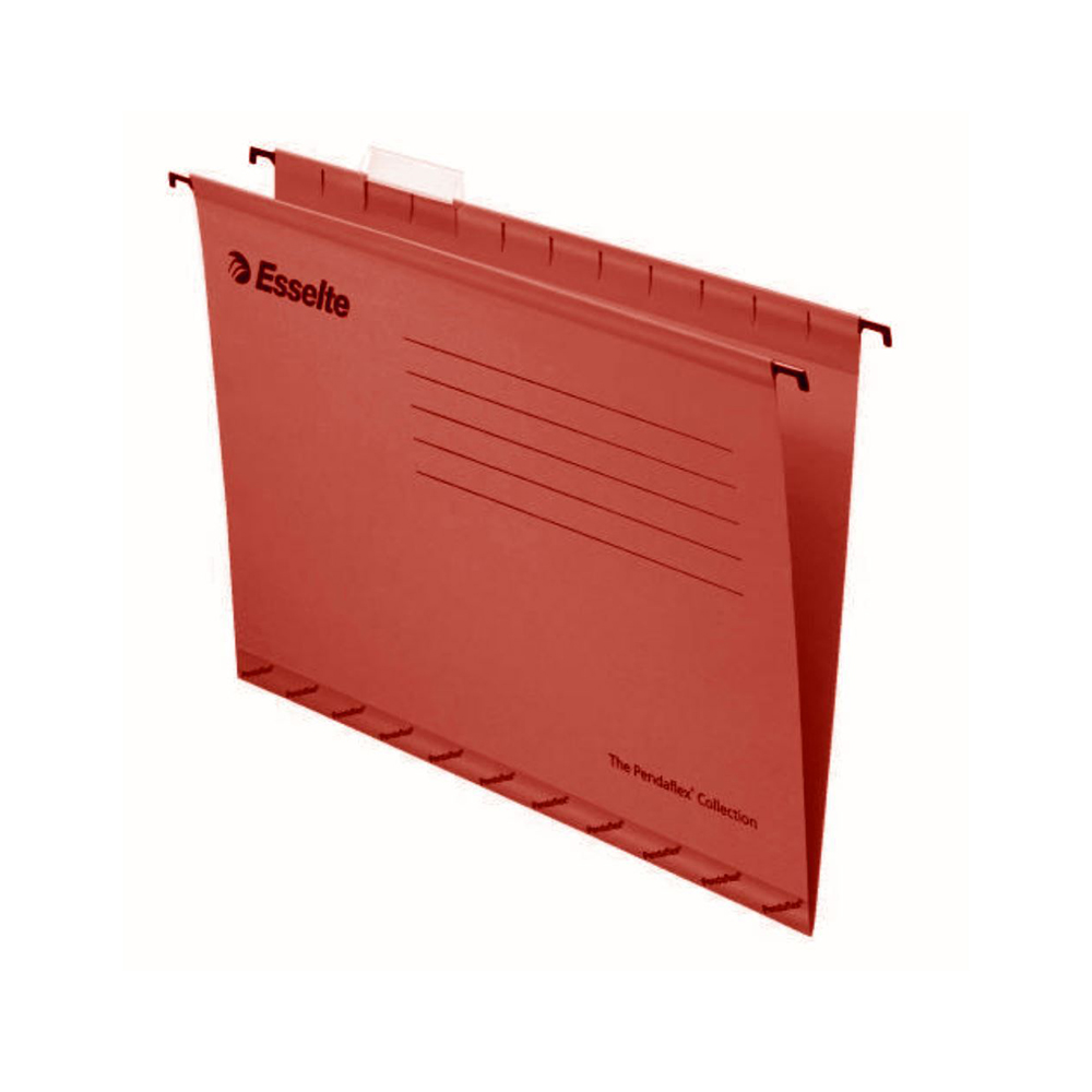 Esselte A4 Hanging Folders Red (90316) | JAR Computers Esselte A4 Hanging Folders Red (90316)