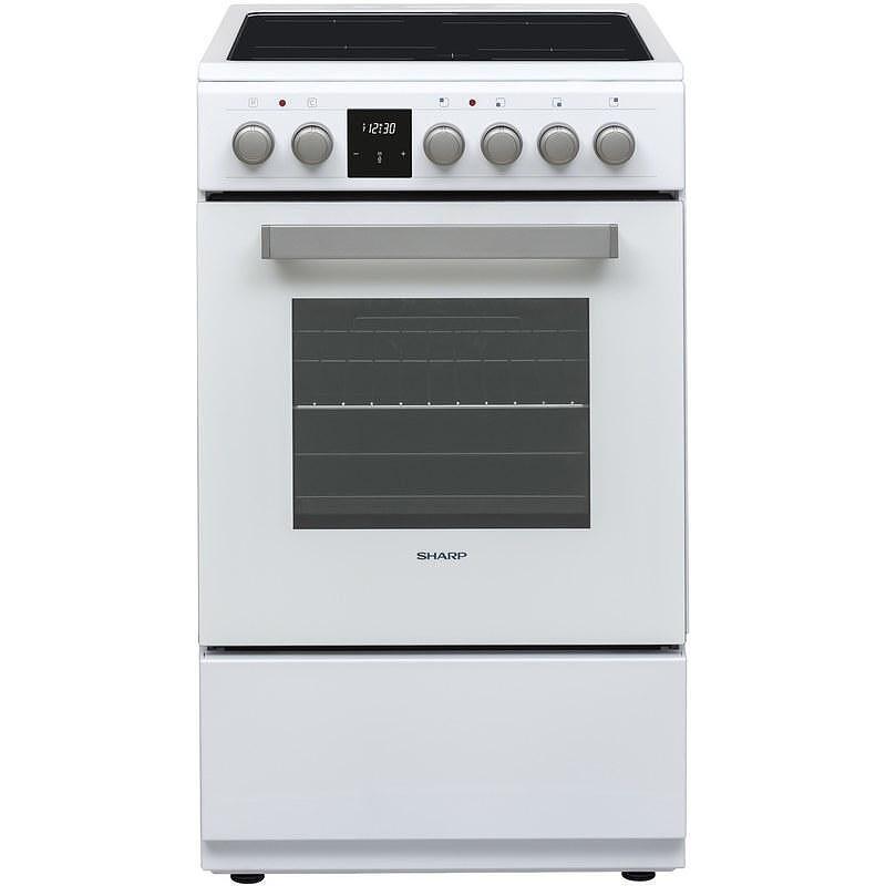 Готварска печка (ток) Sharp KF-56FVDT22WMK-EU , Бял , Керамични