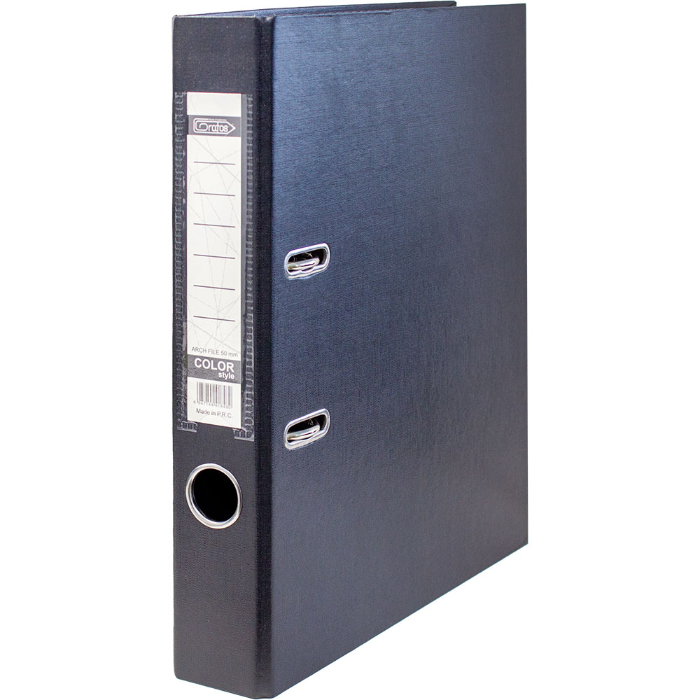 Класьор GRAFOS COLOR PP A4 5см черен | JAR Computers Класьор GRAFOS COLOR PP A4 5см черен