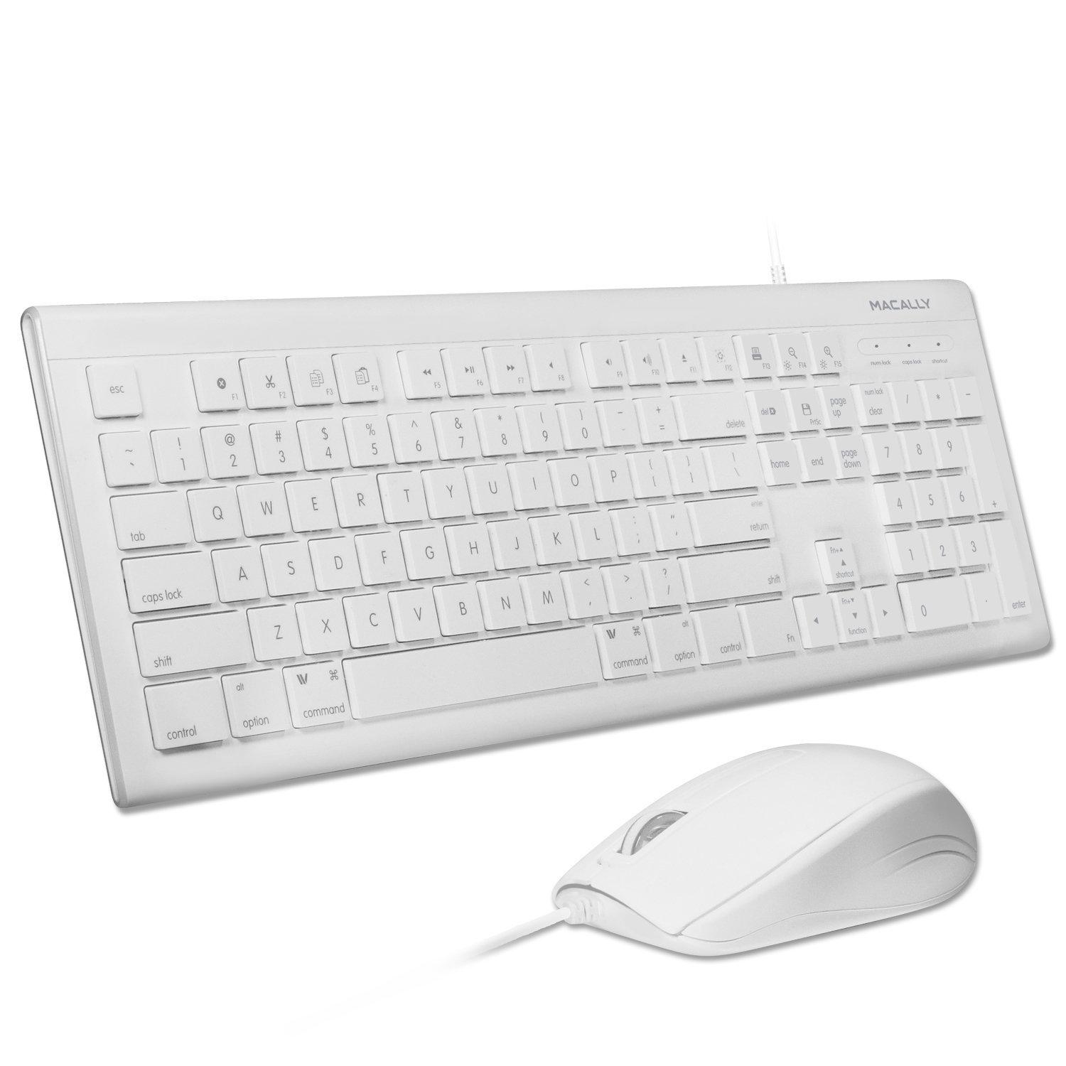 Комплект USB клавиатура и USB мишка за Mac и PC - Macally Combo Keyboard & Mouse | JAR Computers Комплект USB клавиатура и USB мишка за Mac и PC - Macally Combo Keyboard & Mouse
