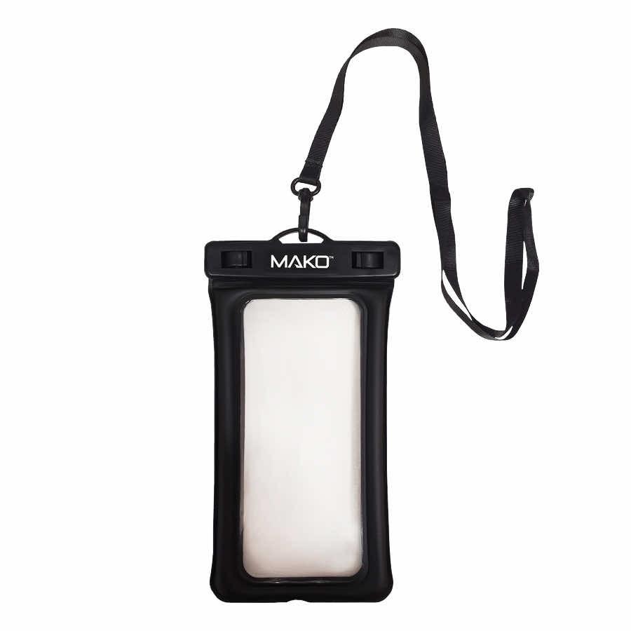 Mako Ocean Dry Bag IPX8 - универсален водоустойчив калъф за смартфони до 6.5 инча (черен-прозрачен)