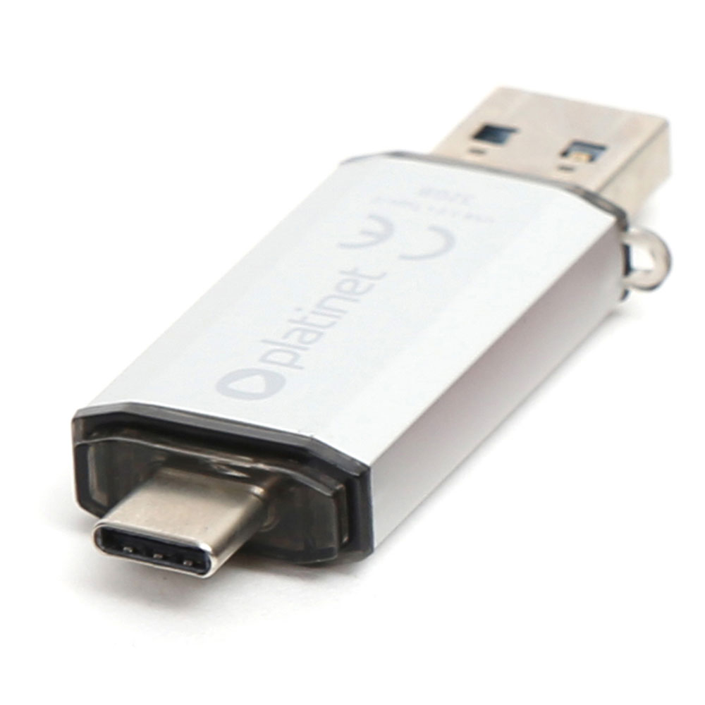 Памет OTG 32GB Platinet USB/USB-C сив | JAR Computers Памет OTG 32GB Platinet USB/USB-C сив