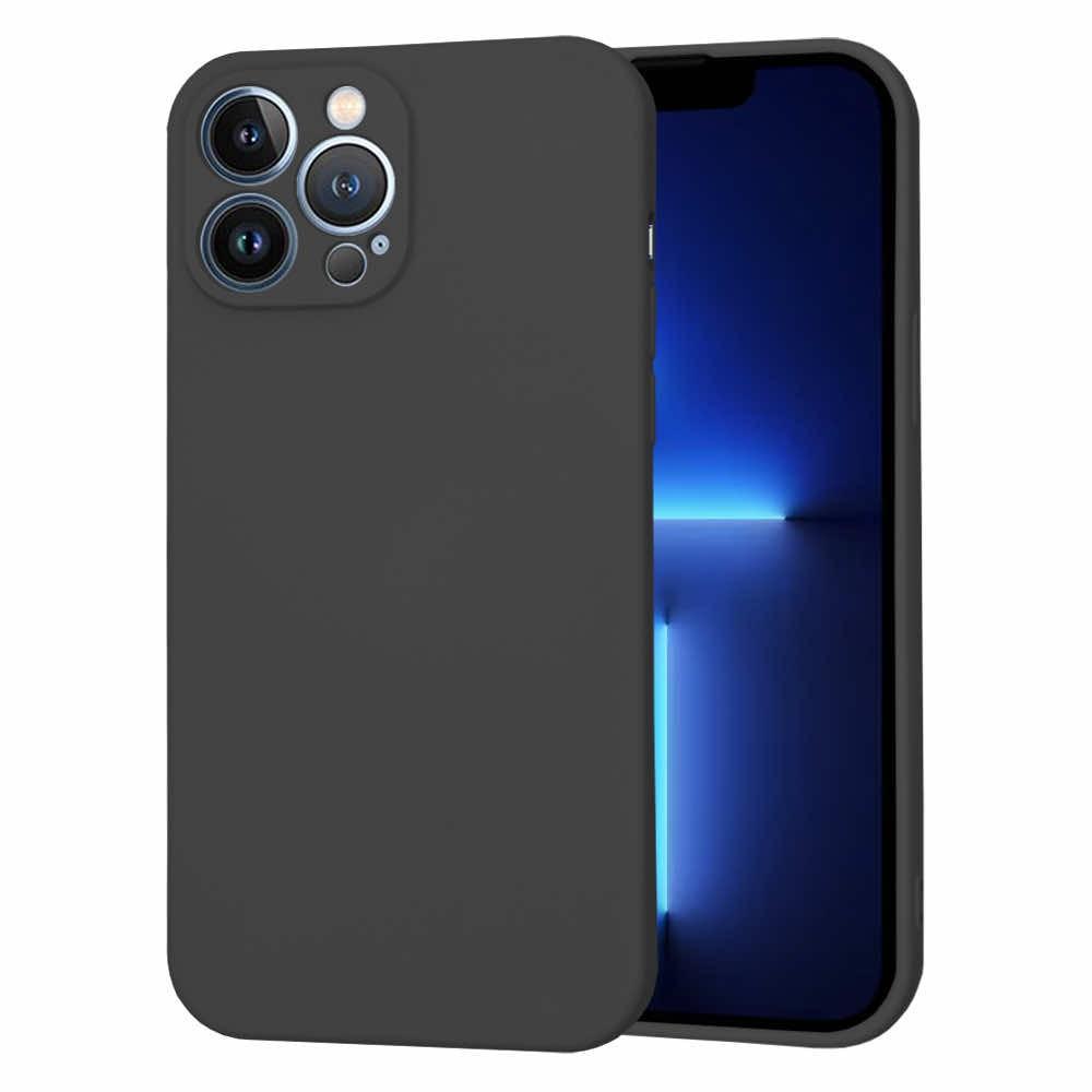 Techsuit SoftFlex Silicone Case - силиконов (TPU) калъф за iPhone 13 Pro Max (черен)