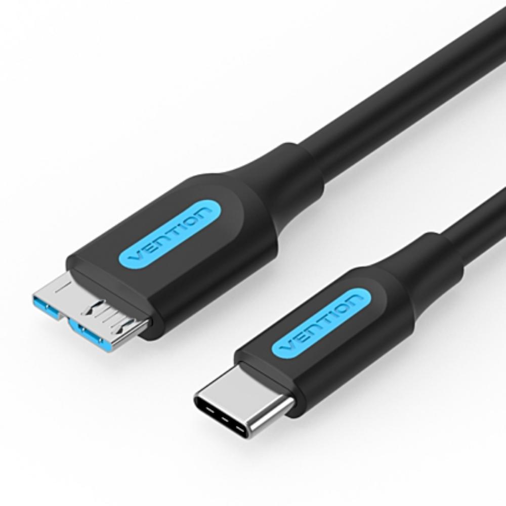VENTION USB 3.0 C Male to Micro-B Male 2A Cable 0.5M Black (CQABD) (VENCQABD) | JAR Computers VENTION USB 3.0 C Male to Micro-B Male 2A Cable 0.5M Black (CQABD) (VENCQABD)