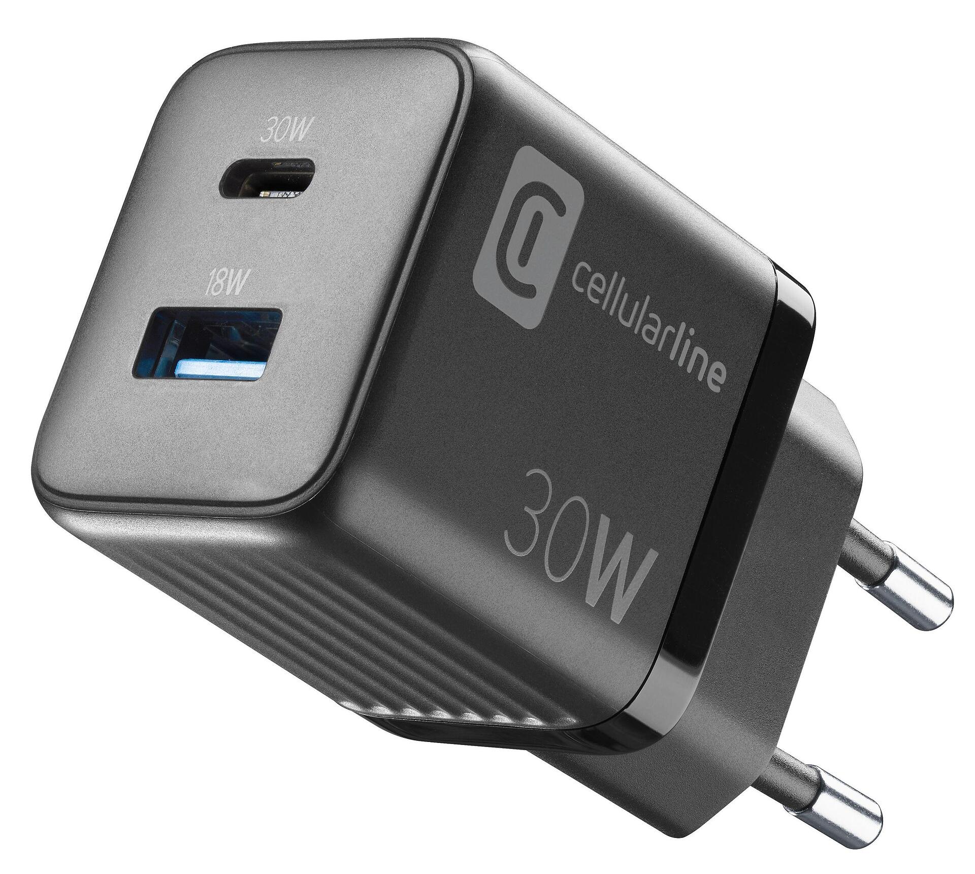 Зарядно 220V PD GaN USB, USB-C 30W