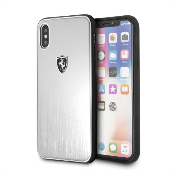 Дизайнерски алуминиев кейс за iPhone XS, iPhone X - Ferrari Heritage Aluminium Hard Case (сребрист) | JAR Computers Дизайнерски алуминиев кейс за iPhone XS, iPhone X - Ferrari Heritage Aluminium Hard Case (сребрист)