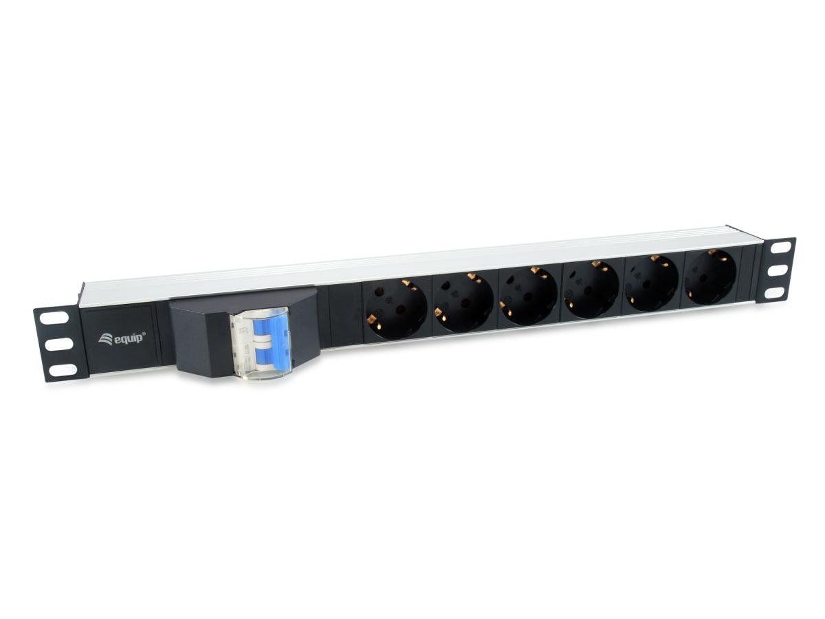 Equip 333312 power distribution unit (PDU) 6 AC outlet(s) 1U Black | JAR Computers Equip 333312 power distribution unit (PDU) 6 AC outlet(s) 1U Black