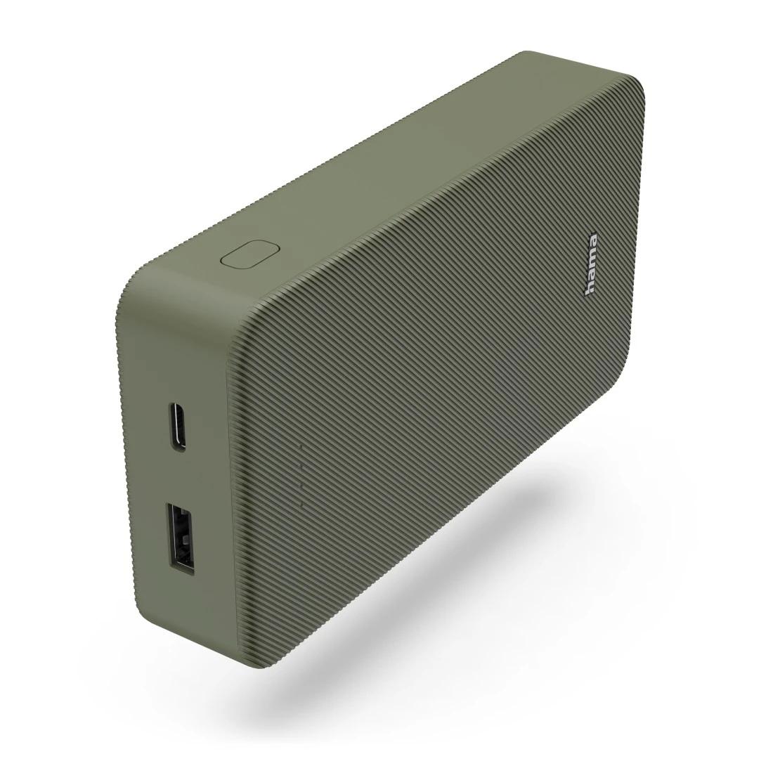 Hama 00201716 външна батерия/пауър банк Литиев полимер (LiPo) 20000 mAh Зелен | JAR Computers Hama 00201716 външна батерия/пауър банк Литиев полимер (LiPo) 20000 mAh Зелен
