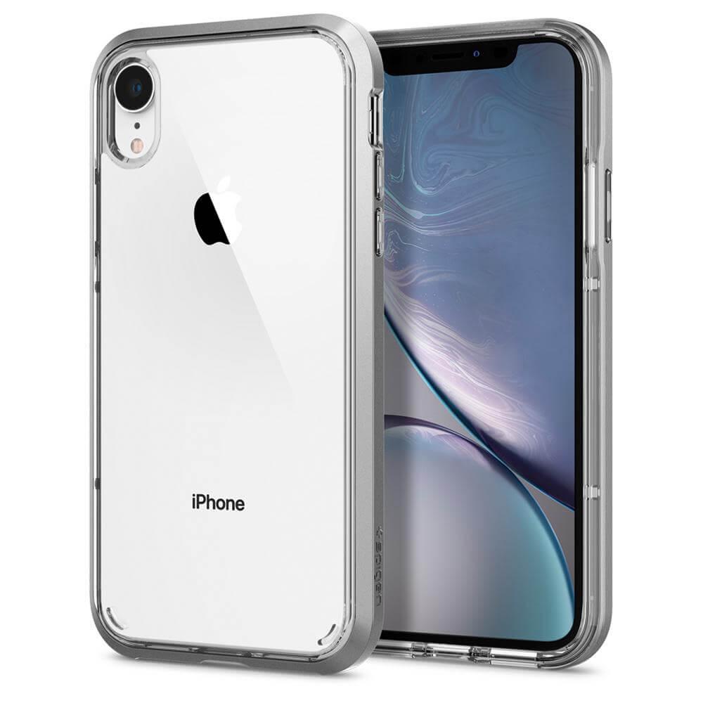 Хибриден кейс с висока степен на защита за iPhone XR - Spigen Neo Hybrid Case Crystal (прозрачен-сребрист) | JAR Computers Хибриден кейс с висока степен на защита за iPhone XR - Spigen Neo Hybrid Case Crystal (прозрачен-сребрист)