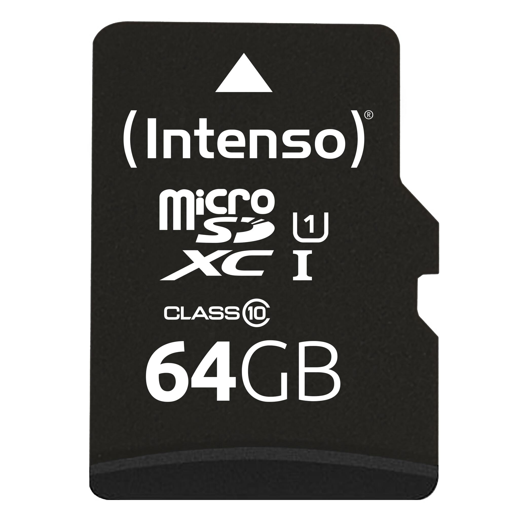Intenso 3424490 карта памет 64 GB MicroSD UHS-I Клас 10