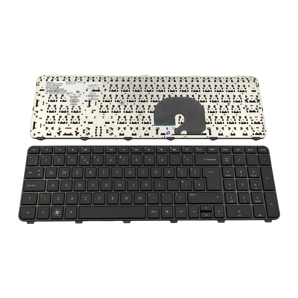 Клавиатура за лаптоп HP Pavilion DV7-6000 DV7-6100 Черна с Черна Рамка / Black Frame Black