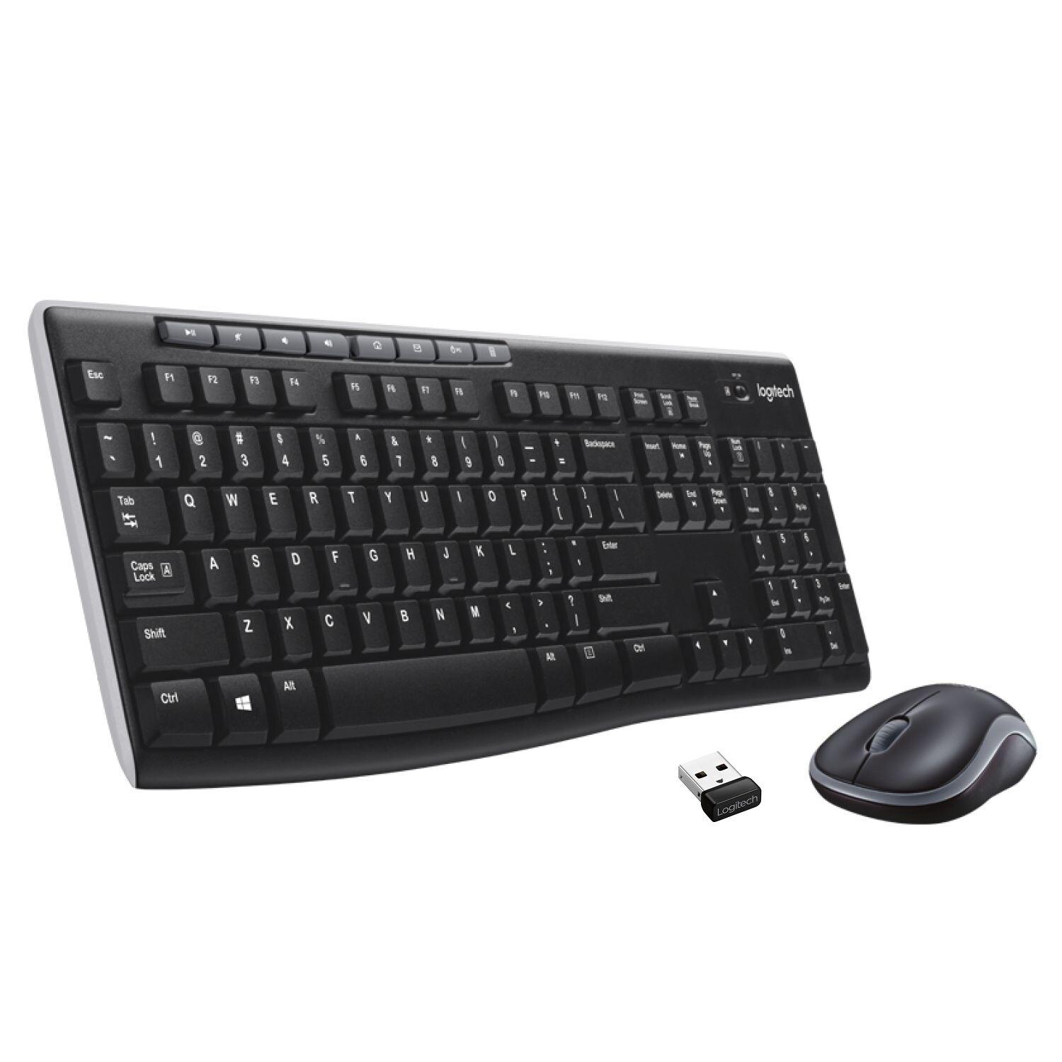 Комплект безжична клавиатура и мишка Logitech MK270 (920-004509) – БДС Кирилизация