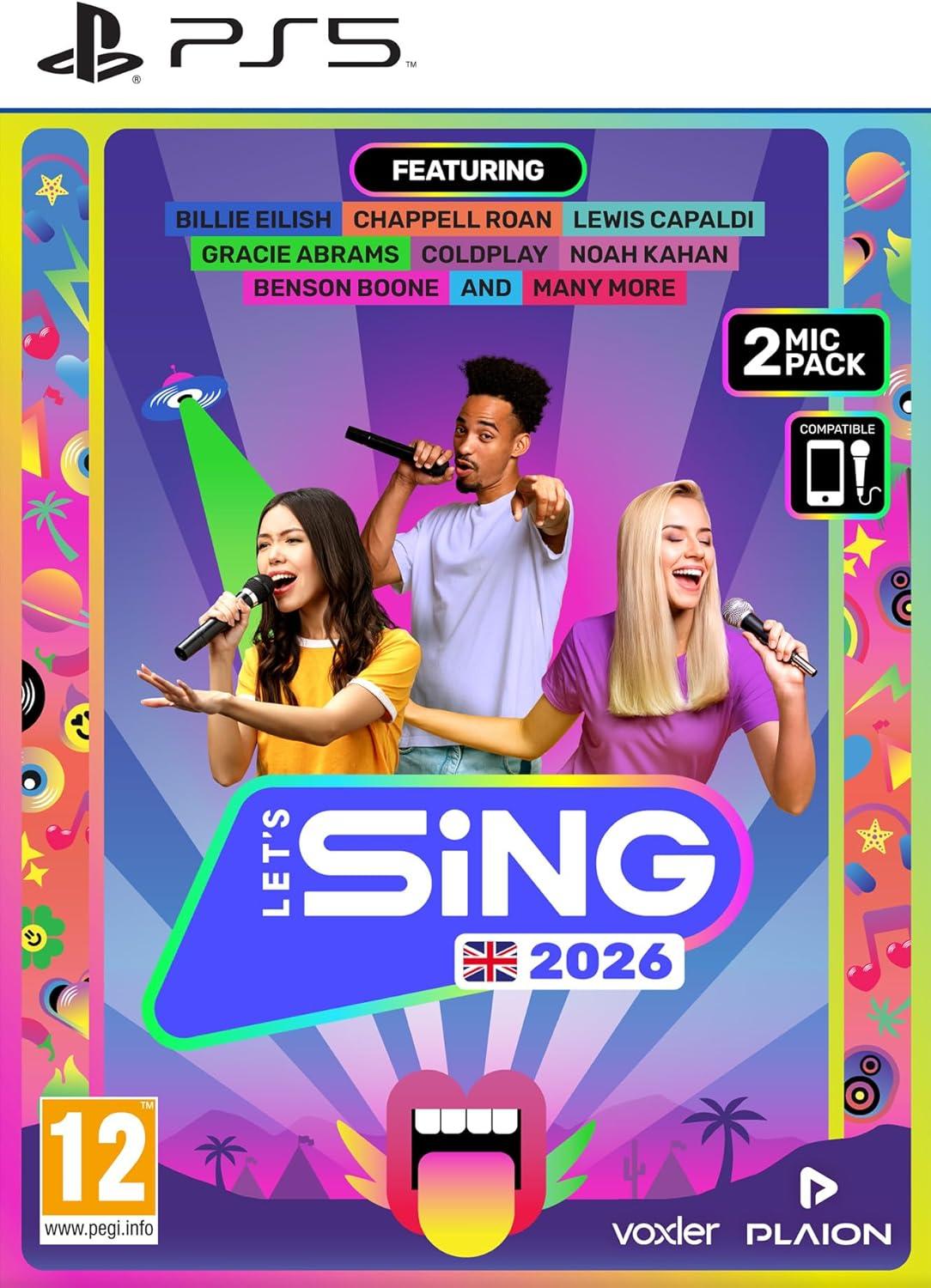 Let's Sing 2026 + 2 микрофона (PS5)