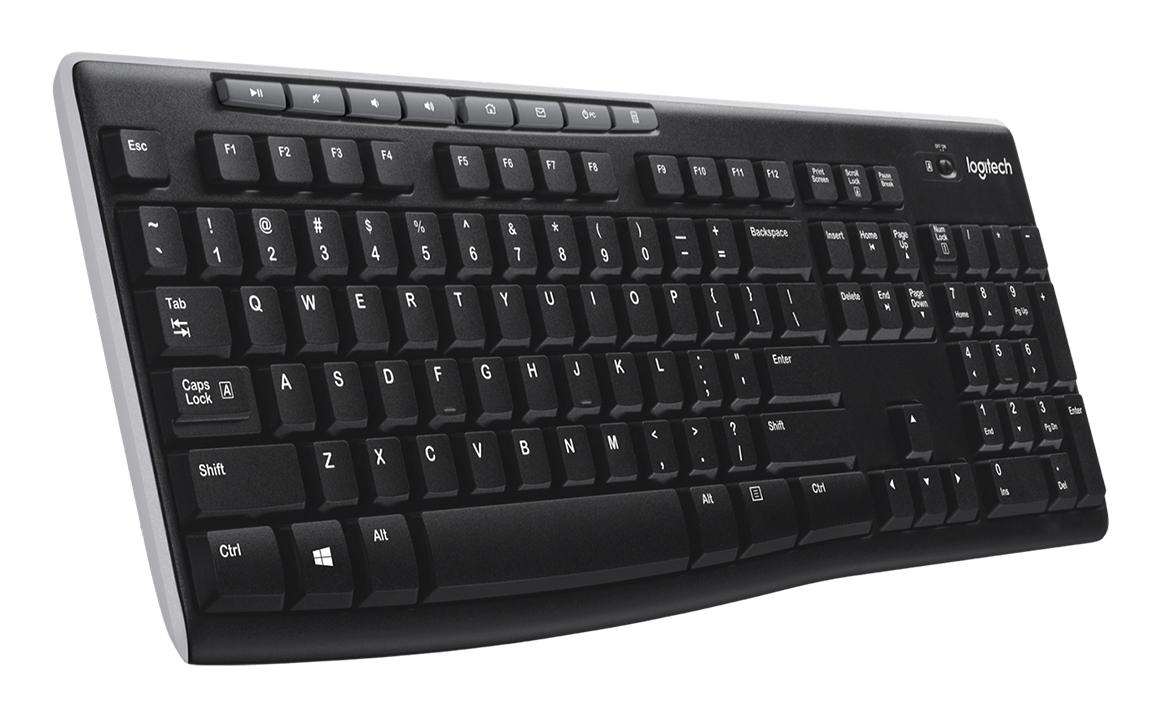 Logitech K270 клавиатура РЧ безжичен QWERTZ Немски Черен | JAR Computers Logitech K270 клавиатура РЧ безжичен QWERTZ Немски Черен