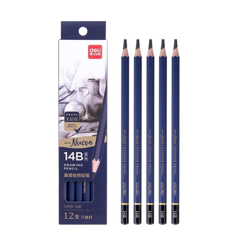 Молив без гума Deli Arte Nuеvo S999-14B, шестоъгълно тяло, 14B | JAR Computers Молив без гума Deli Arte Nuеvo S999-14B, шестоъгълно тяло, 14B