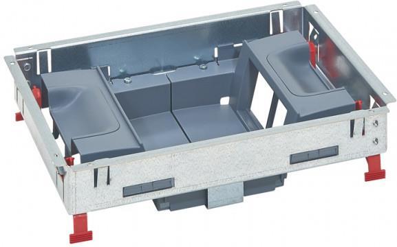 Основа за подова кутия 8 (2х4) модула за вертикален монтаж на механизми Legrand | JAR Computers Основа за подова кутия 8 (2х4) модула за вертикален монтаж на механизми Legrand