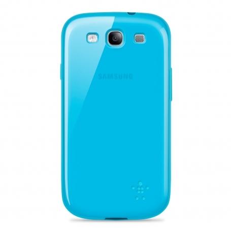 Силиконов калъф за Samsung Galaxy S3 i9300, S3 Neo - Belkin Grip Sheer (син) | JAR Computers Силиконов калъф за Samsung Galaxy S3 i9300, S3 Neo - Belkin Grip Sheer (син)