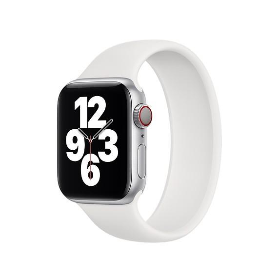 Силиконова каишка за Apple Watch 42мм, 44мм, 45 мм, 46 мм, Ultra, Ultra 2 49 мм - Sdesign Silicone SoloLoop Band (бял) | JAR Computers Силиконова каишка за Apple Watch 42мм, 44мм, 45 мм, 46 мм, Ultra, Ultra 2 49 мм - Sdesign Silicone SoloLoop Band (бял)