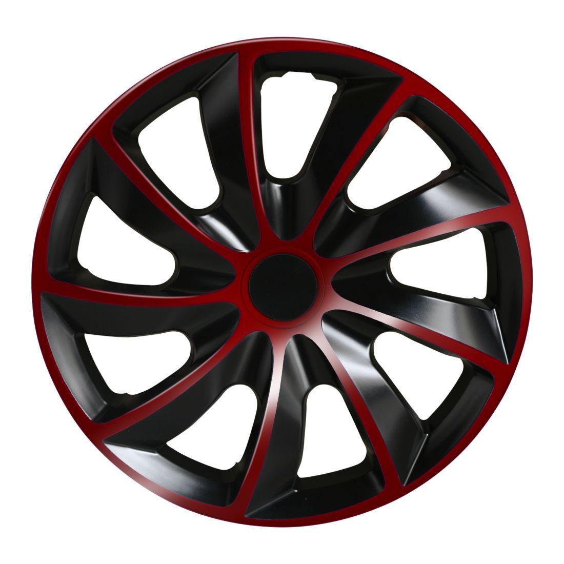 Тасове за джанти - 16" цола - Черни с червен кант | JAR Computers Тасове за джанти - 16" цола - Черни с червен кант