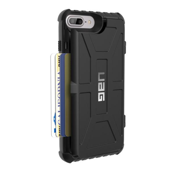 Удароустойчив хибриден кейс с отделение за карти за iPhone 8 Plus, iPhone 7 Plus - Urban Armor Gear Trooper (черен) | JAR Computers Удароустойчив хибриден кейс с отделение за карти за iPhone 8 Plus, iPhone 7 Plus - Urban Armor Gear Trooper (черен)