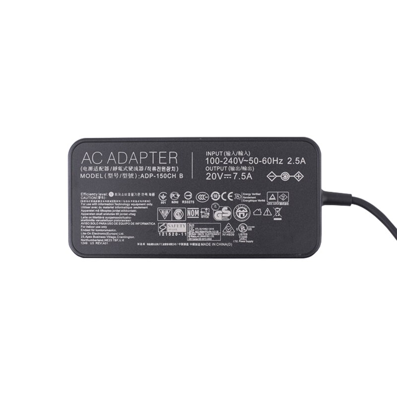 Зарядно за лаптоп (Laptop AC Adapter) Asus 20V / 7.5A / 150W - (6.0x3.7х0.7) Високо Качество A+ - Заместител / Replacement | JAR Computers Зарядно за лаптоп (Laptop AC Adapter) Asus 20V / 7.5A / 150W - (6.0x3.7х0.7) Високо Качество A+ - Заместител / Replacement