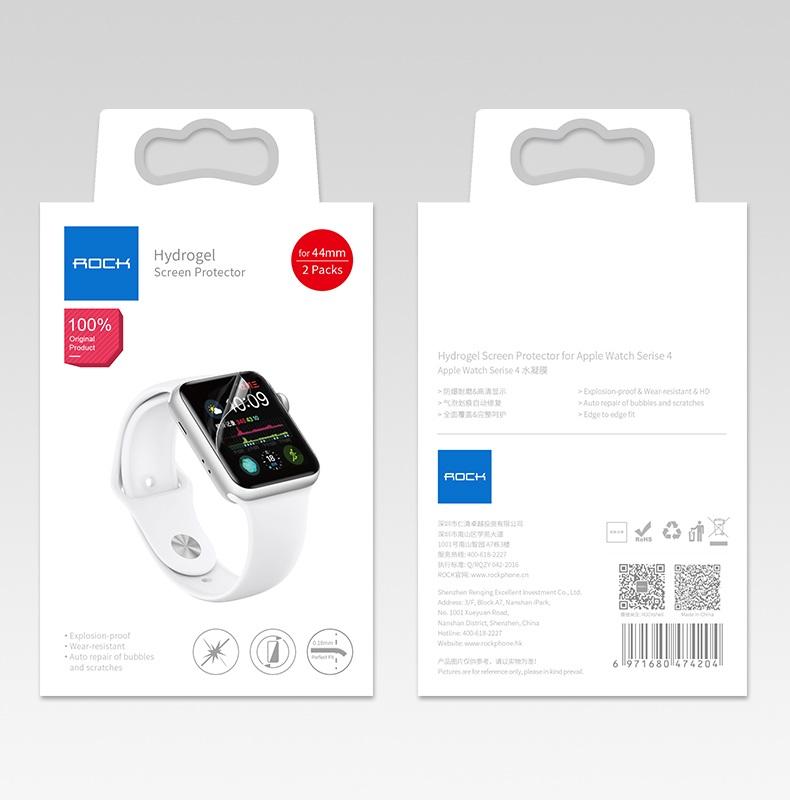 Еластично защитно покритие за дисплея на Apple Watch 44мм - Rock Hydrogel Screen Protector (2 броя) | JAR Computers Еластично защитно покритие за дисплея на Apple Watch 44мм - Rock Hydrogel Screen Protector (2 броя)
