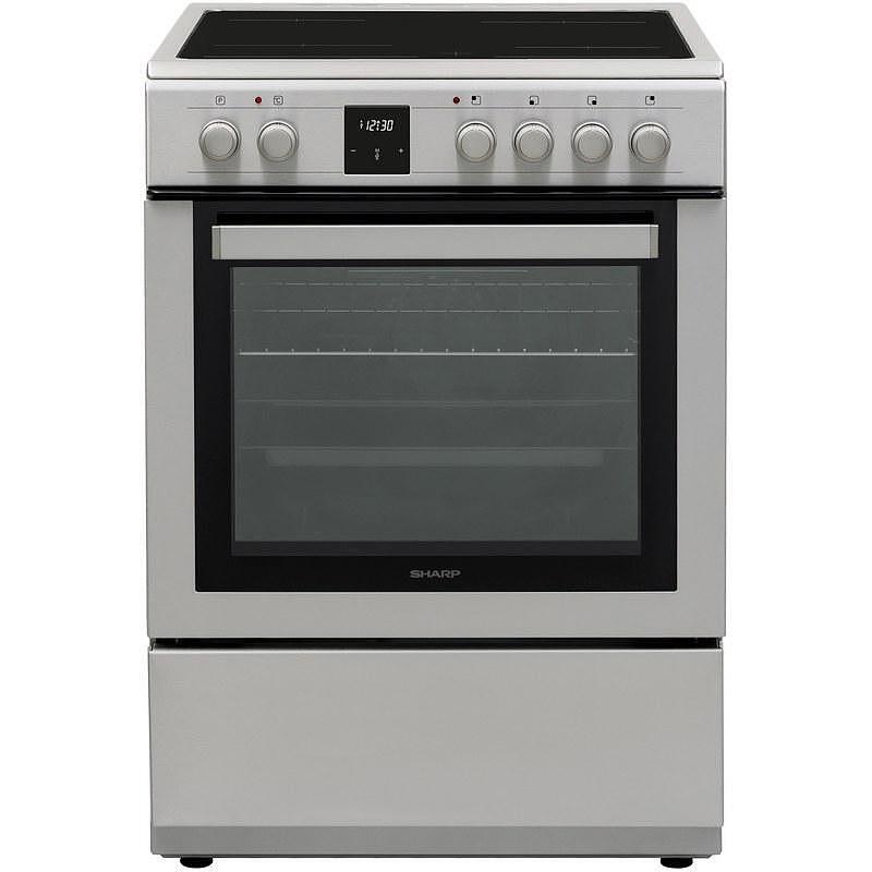 Готварска печка (ток) Sharp KF-76FVDT22IMK-EU , INOX , Керамични