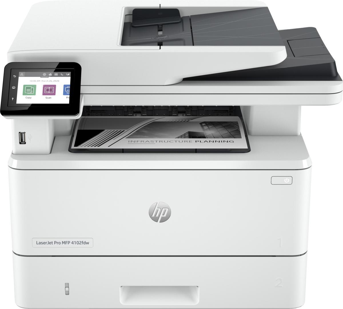 HP LaserJet Pro MFP 4102fdw Printer Laser A4 1200 x 1200 DPI 40 ppm Wi-Fi | JAR Computers HP LaserJet Pro MFP 4102fdw Printer Laser A4 1200 x 1200 DPI 40 ppm Wi-Fi