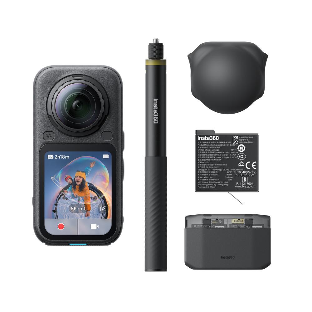 Insta360 X6 Essentials Bundle спортна екшън камера 120 MP 8K Ultra HD 25,4 / 1,1 мм (1 / 1.1") Wi-Fi 196 г | JAR Computers Insta360 X6 Essentials Bundle спортна екшън камера 120 MP 8K Ultra HD 25,4 / 1,1 мм (1 / 1.1") Wi-Fi 196 г