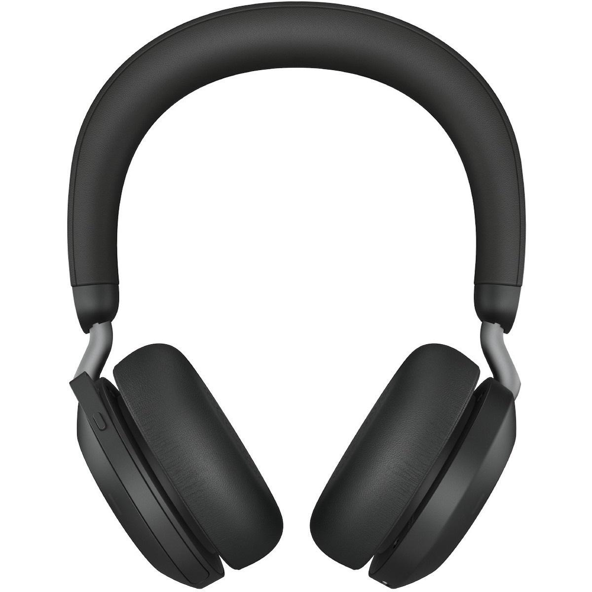 JABRA Evolve2 75 Wireless Stereo Headset MS USB-C Link 380c with Charging Stand Black (27599-999-889) (JAB27599-999-889)