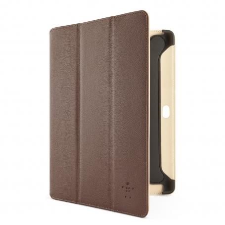 Кожен калъф и поставка за Samsung Galaxy Tab 10.1 (2) - Belkin Trifold Folio (кафяв) | JAR Computers Кожен калъф и поставка за Samsung Galaxy Tab 10.1 (2) - Belkin Trifold Folio (кафяв)