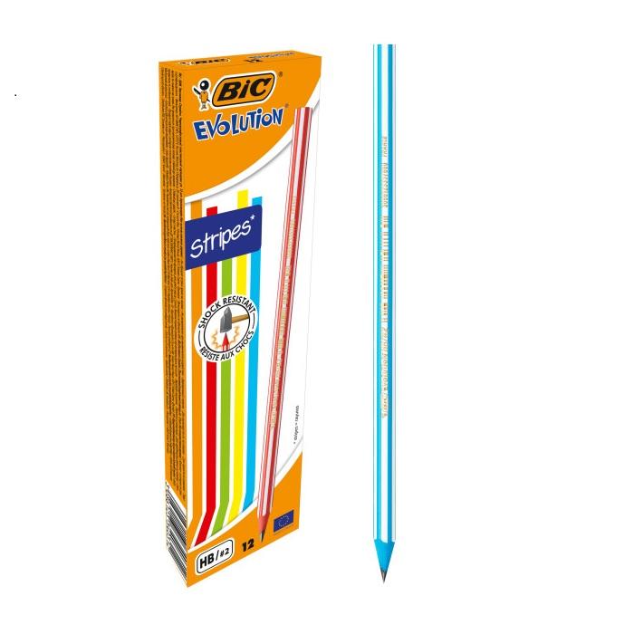 Молив без гума BIC Evolution Stripes 646, | JAR Computers Молив без гума BIC Evolution Stripes 646,
