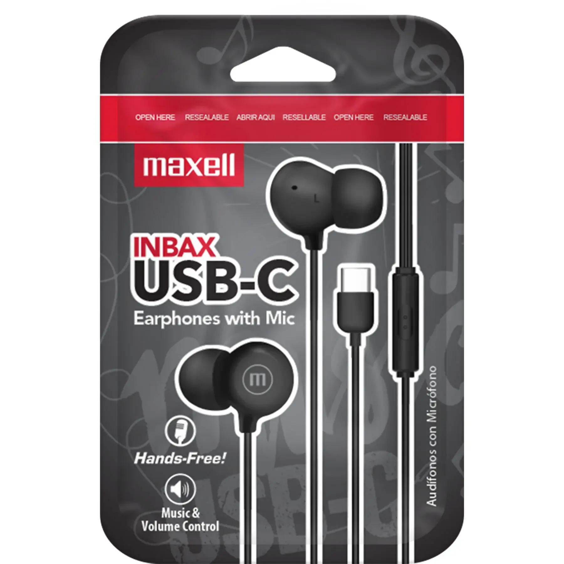 Слушалки тапи с микрофон MAXELL IN-BAX, USB-C | JAR Computers Слушалки тапи с микрофон MAXELL IN-BAX, USB-C