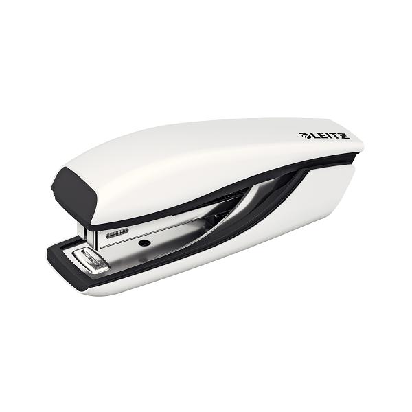 Телбод LEITZ Mini WOW, за 10 л.(80 г), 29х43х98 мм, телчета 10/4, пластмаса + метал, перленобял | JAR Computers Телбод LEITZ Mini WOW, за 10 л.(80 г), 29х43х98 мм, телчета 10/4, пластмаса + метал, перленобял