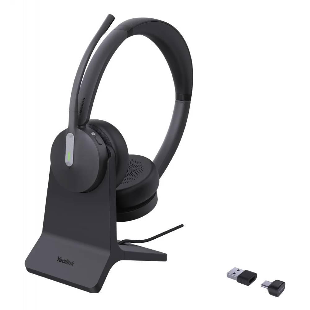 Yealink BH70 стерео слушалки със зарядна стойка, MS Teams, Bluetooth, USB-C и USB-A | JAR Computers Yealink BH70 стерео слушалки със зарядна стойка, MS Teams, Bluetooth, USB-C и USB-A