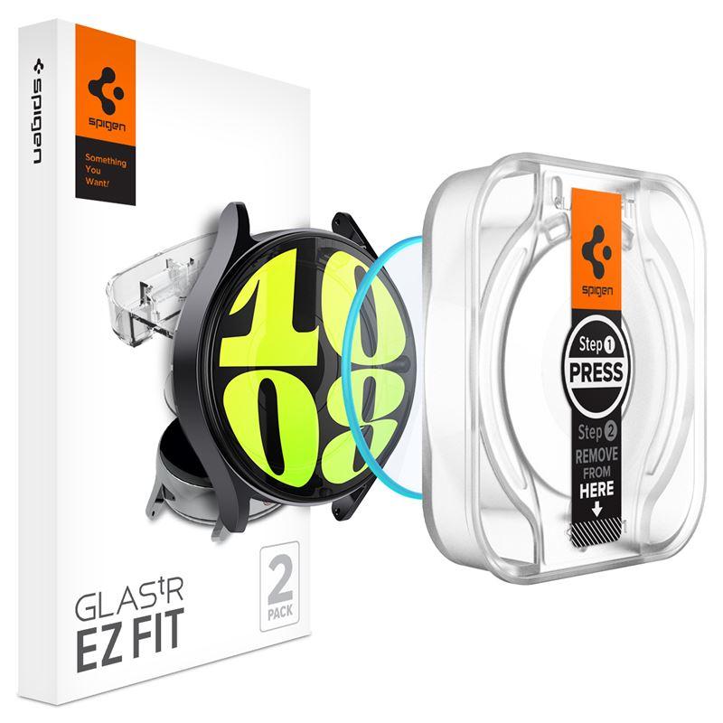 2 броя стъклени защитни покрития за дисплея на Samsung Galaxy Watch 7 44мм - Spigen Tempered Glass GLAS.tR EZ Fit 2 Pack (прозрачен) | JAR Computers 2 броя стъклени защитни покрития за дисплея на Samsung Galaxy Watch 7 44мм - Spigen Tempered Glass GLAS.tR EZ Fit 2 Pack (прозрачен)