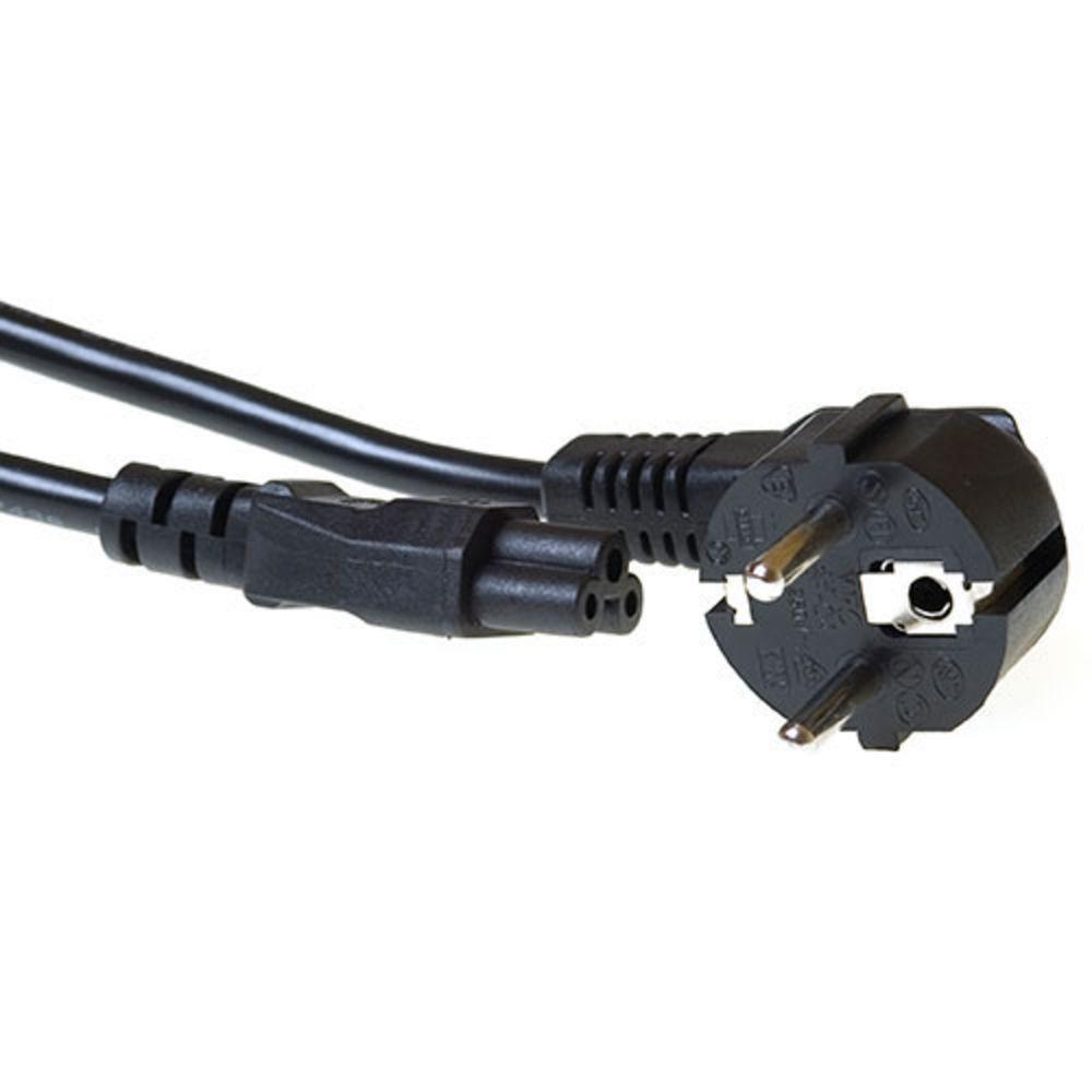 ACT AK5407 Захранващ кабел Schuko CEE 7/7 към IEC 60320 C5, 0.5 m, черен | JAR Computers ACT AK5407 Захранващ кабел Schuko CEE 7/7 към IEC 60320 C5, 0.5 m, черен
