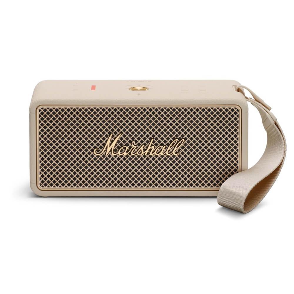Безжичен портативен аудиофилски спийкър за мобилни устройства с Bluetooth - Marshall Middleton II Portable Bluetooth Speaker (кремав) | JAR Computers Безжичен портативен аудиофилски спийкър за мобилни устройства с Bluetooth - Marshall Middleton II Portable Bluetooth Speaker (кремав)