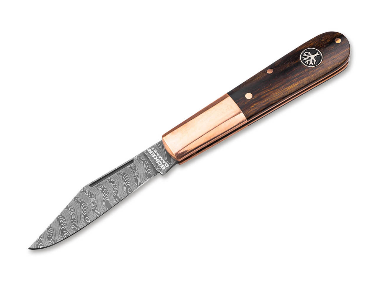 Джобен нож Boker Solingen Barlow Integral Copper Damast