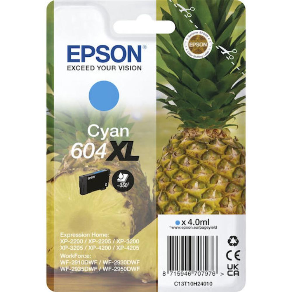 Epson Μελάνι Inkjet No.604XL Cyan (C13T10H24010) (EPST10H24010)