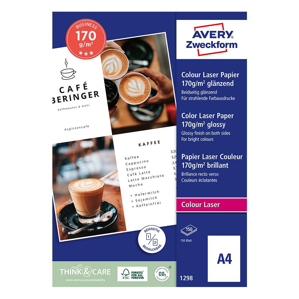 Фотохартия Avery гланц A4 170гр 150л