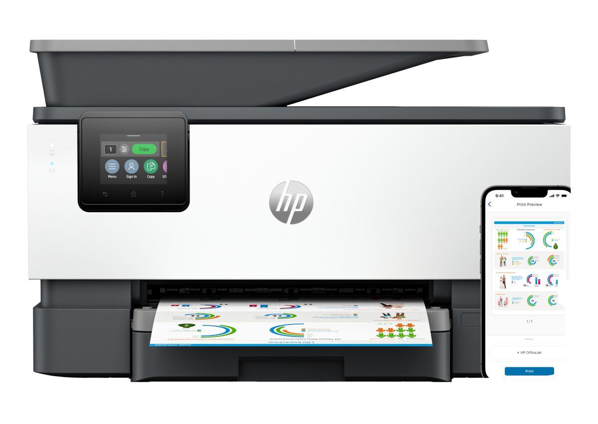 HP OfficeJet Pro 9120b Wireless All-in-One Color Printer, Two-sided printing; Copier, Scanner | JAR Computers HP OfficeJet Pro 9120b Wireless All-in-One Color Printer, Two-sided printing; Copier, Scanner
