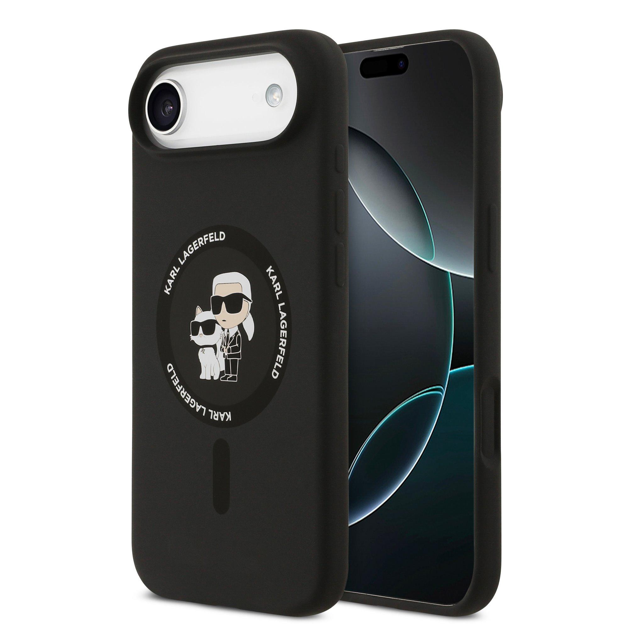 Karl Lagerfeld Калъф Apple iPhone 17 Air, Liquid Silicone K/C MagSafe /черен/ - KLHMP17MSCMKCRHK | JAR Computers Karl Lagerfeld Калъф Apple iPhone 17 Air, Liquid Silicone K/C MagSafe /черен/ - KLHMP17MSCMKCRHK