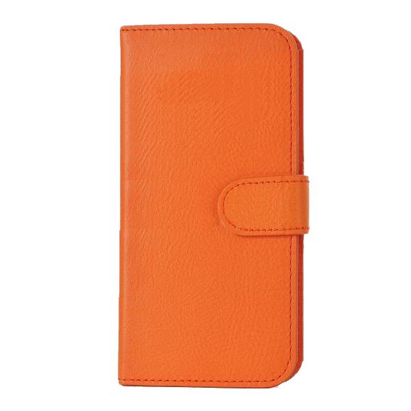Кожен калъф тип портфейл за iPhone 5, iPhone 5S, iPhone SE - Wallet Flip Case (оранжев) | JAR Computers Кожен калъф тип портфейл за iPhone 5, iPhone 5S, iPhone SE - Wallet Flip Case (оранжев)