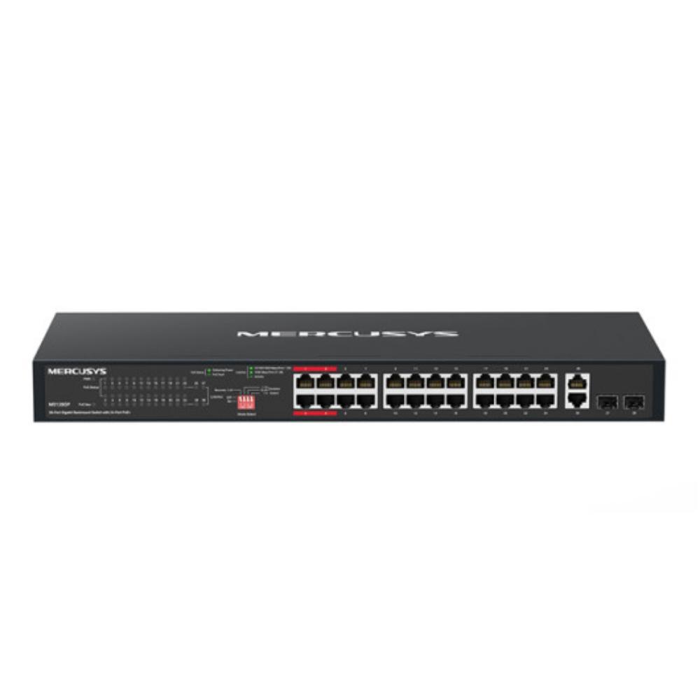 Mercusys 28-Port Gigabit Rackmount Switch with 24-Port PoE+ (MS128GP) (MERMS128GP)