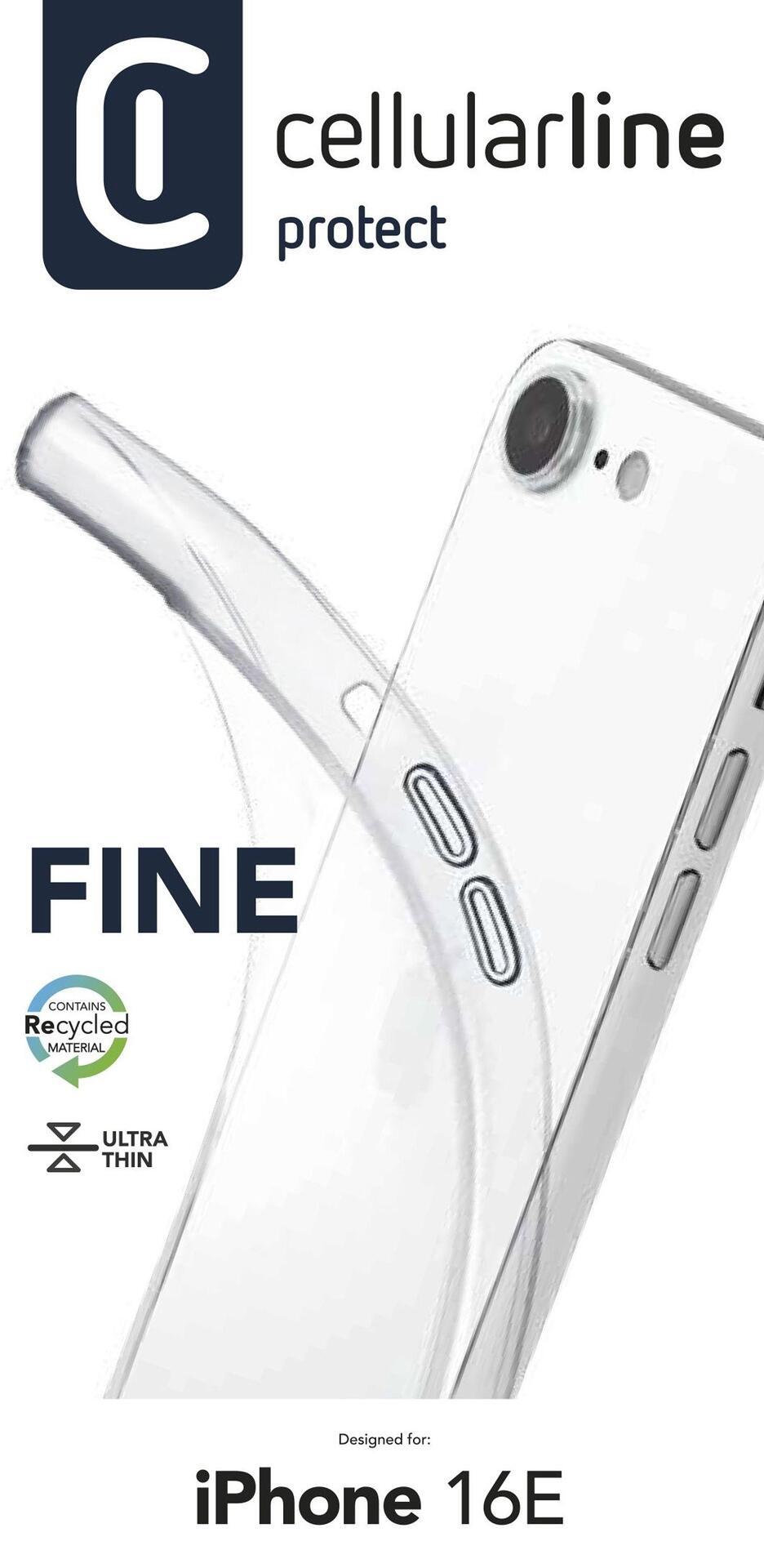 Прозрачен калъф Fine за iPhone 16E 4Gn | JAR Computers Прозрачен калъф Fine за iPhone 16E 4Gn